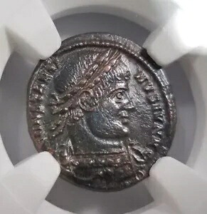 コンスタンティヌス 2 世 ローマ帝国 BI Nummus AE3/4 NGC XF 古代 Epfig Hoard 血統｜WORLD RESOURCE【KING店】