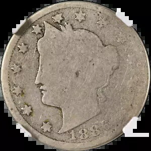 1886 リバティ V ニッケル NGC AG3 キー デイト ナイストライク|WORLD RESOURCE【KING店】