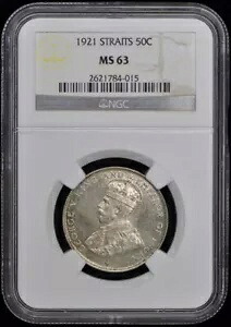 1921 海峡 50C NGC MS63｜WORLD RESOURCE【KING店】