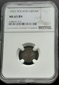 ポーランド グロス 1925 NGC MS-65 BN-