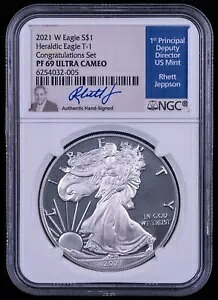 2021 W プルーフ アメリカン シルバー イーグル - NGC PF69 おめでとうセット タイプ 1 - NB15｜WORLD RESOURCE【KING店】