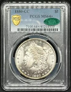 1880-CC $1 モルガン ドル PCGS MS64+ CAC
