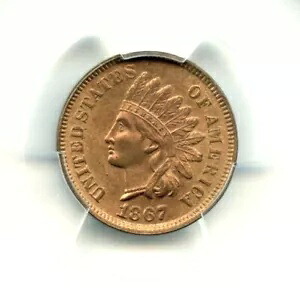 1867 インディアンヘッドセンター、PCGS MS64RB 423,720円