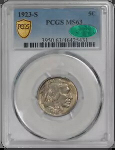 1923-S バッファロー PCGS (CAC) MS 63