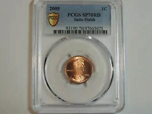 2005 リンカーン セント PCGS SP70RD サテン仕上げ ペニー MS70