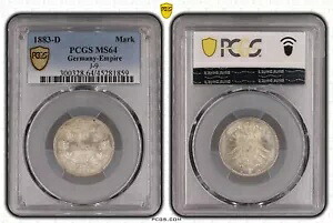 Empire 1 マーク 1883 D ホルダー PCGS MS64 ジェム ピース nswleipzig