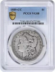1889-CC モーガン シルバー ダラー VG08 PCGS 432,520円