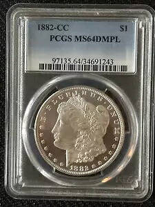 1882 CC モーガン シルバー ダラー PCGS MS-64 DMPL