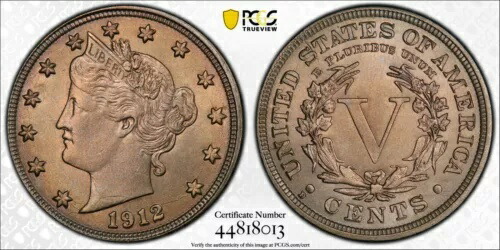 1912 D PCGS MS65 リバティ V ニッケル