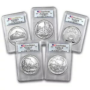 2010 5コイン 5オンス シルバー ATB セット MS-68 PL PCGS (FirstStrike?)
