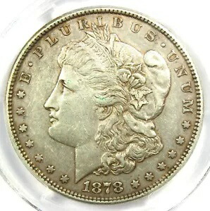 1878 年「三重まぶた」モーガン シルバー ダラー $1 VAM-14.9 - PCGS XF45 - $1850 相当