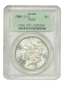 1900-O/CC $1 PCGS MS63 (OGH) - モルガンドル - 希少なミントマーク以上の品種