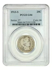 1913-S 25C PCGS Good 04 - 理容室 - 有名な重要な日付