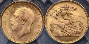 オーストラリア 1916 シドニー ハーフ ソブリン - PCGS MS66|WORLD RESOURCE【KING店】