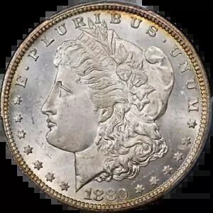 1880-CC モーガン シルバー ダラー PCGS MS65 素晴らしいアイアピール ナイスストライク 472,560円
