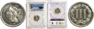 1878 3CN ニッケル 3 セント プルーフ PCGS PR-66 CAM CAC