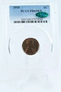 1910-P PCGS PR65RB リンカーン ウィート セント プルーフ 1C