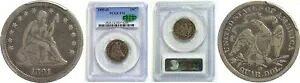 1891-O 25C 着席リバティ クォーター PCGS F-12 CAC 489,720円