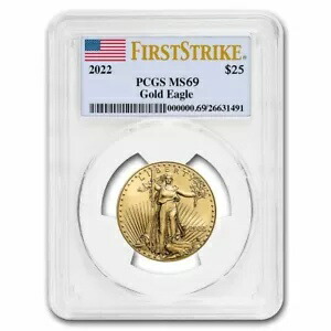 2022 1/2 オンス アメリカン ゴールド イーグル MS-69 PCGS (FirstStrike?)