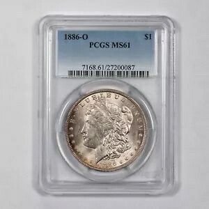 1886-O モルガン銀ドル- PCGS MS 61
