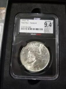 跳び箱 シリーズ 4 1922 ピース シルバー ダラー ミント 9.4 NGC NGCX MS64