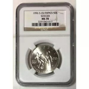 1996 S オリンピック 50c サッカー NGC MS70 ***Rev.タイさん*** #301789