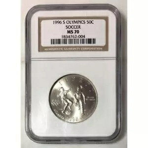 1996 S オリンピック サッカー ハーフダラー NGC MS70 ***Rev.タイのスタッシュ*** #200489