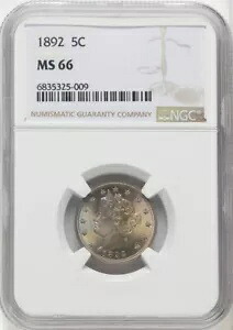 1892 リバティ ニッケル 5C NGC MS66｜WORLD RESOURCE【KING店】
