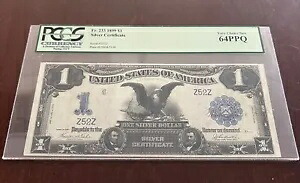 SC 1899 $1 PCGS 64 PPQ Fr.236 GEM 未流通の「ブラック イーグル」シルバー証明書｜WORLD RESOURCE【KING店】
