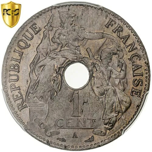 [#1511530] フランス領インドシナ、セント、1897 年、パリ、プレシリーズ、マイユショール、PCGS、S｜WORLD RESOURCE【KING店】