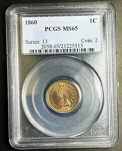 1860 インディアン ヘッド セント MS65 PCGS レア チョイス ジェム 銅 ニッケル コイン 素晴らしい光沢｜WORLD RESOURCE【KING店】