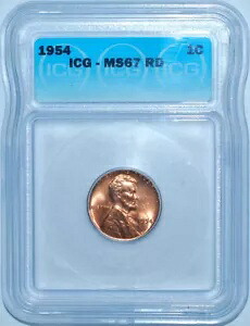 1954 P ICG MS67RD レッド リンカーン セント｜WORLD RESOURCE【KING店】