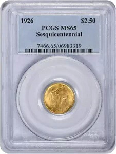 1926 年 1500 周年記念 $2.50 ゴールド MS65 PCGS｜WORLD RESOURCE【KING店】