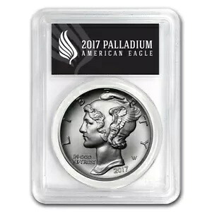 2017 $25 パラジウム イーグル MS-70 PCGS ファースト ストライク 1 オンスブラックラベル|WORLD RESOURCE【KING店】