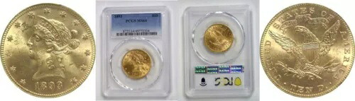 1893年 $10 リバティゴールド PCGS MS-64｜WORLD RESOURCE【KING店】