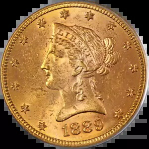 1889-S リバティ ゴールド $10 PCGS MS63 グレート アイ アピール ストロング ストライク|WORLD RESOURCE【KING店】