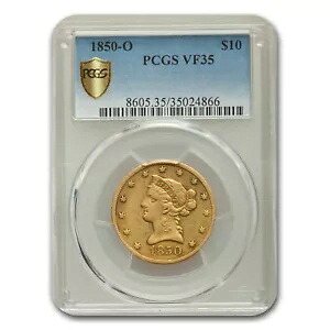 1850-O $10 リバティ ゴールド イーグル VF-35 PCGS|WORLD RESOURCE【KING店】