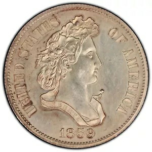 1859 J-239 50c PCGS PR 61 ~ タイニー ミント シルバー パターン ハーフダラー|WORLD RESOURCE【KING店】