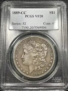 1889-CC モーガン シルバー ダラー $1 PCGS VF20 キー デート カーソン シティ｜WORLD RESOURCE【KING店】