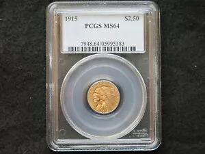 1915年 $2.5 インディアン クォーター イーグル PCGS MS64|WORLD RESOURCE【KING店】
