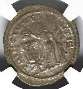 NGC VF ヴァレリアン II 256-258 AD ローマ帝国デナリウス コイン、シーザー クラウン トロフィー!｜WORLD RESOURCE【KING店】