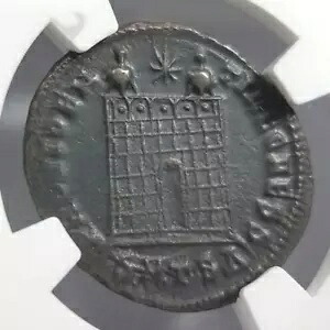コンスタンティヌス 2 世 ローマ帝国 ヌムス NGC AU キャンプ ゲート 城砦 古代シーザー｜WORLD RESOURCE【KING店】