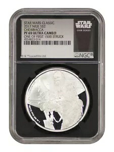 ニウエ: 2017 スター ウォーズ チューバッカ $2 NGC プルーフ 69 UCAM (最初の 1500 ストラクのうちの 1 つ)｜WORLD RESOURCE【KING店】