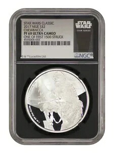 ニウエ: 2017 スター ウォーズ チューバッカ $2 NGC プルーフ 69 UCAM (最初の 1500 ストラクのうちの 1 つ)｜WORLD RESOURCE【KING店】