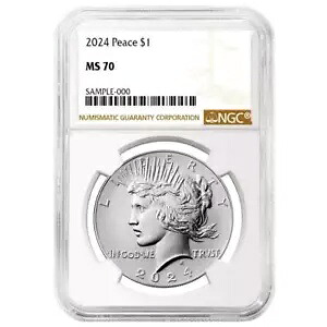 2024 $1 ピース シルバー ダラー NGC MS70 ブラウン ラベル｜WORLD RESOURCE【KING店】