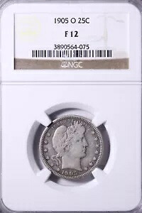 1905-O バーバー クォーター NGC F12 タフな日付とグレード 送料無料 KCNM|WORLD RESOURCE【KING店】