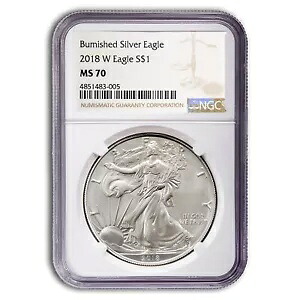 2018-W バーニッシュシルバーイーグル MS-70 NGC|WORLD RESOURCE【KING店】