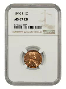 1940-S 1C NGC MS67RD｜WORLD RESOURCE【KING店】