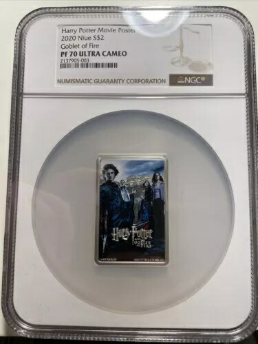 2020 ハリー・ポッターと炎のゴブレット ポスター コイン - NGC PF 70 1 オンス シルバー画像