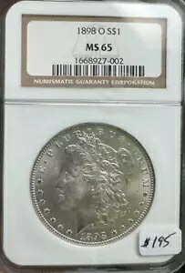 1898年 O モーガン シルバー 1ドル NGC MS 65 002｜WORLD RESOURCE【KING店】